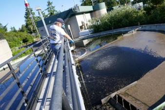 Operations Manager working in the Clarifier